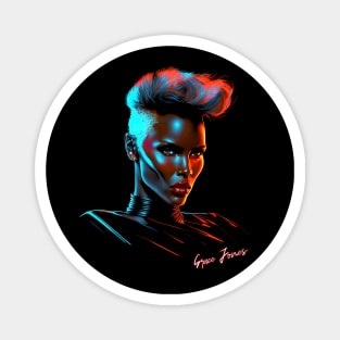 Grace Jones  / 80s Style Aesthetic Design Magnet